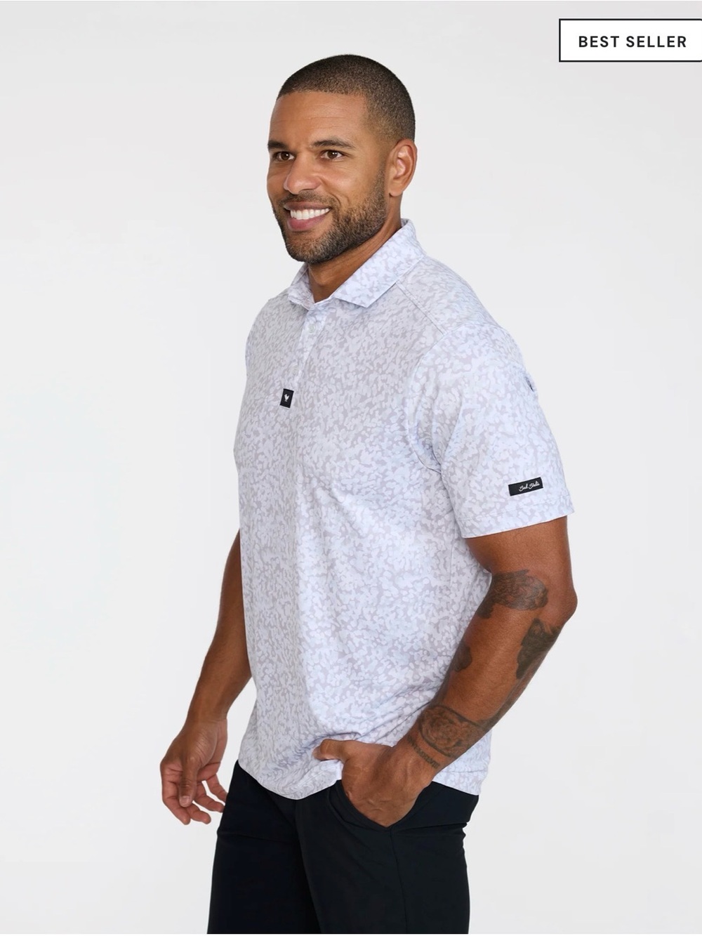 NWT Bad Birdie Salt Shaker Performance Core Polo Shirt